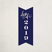 "Class Flag" - Custom Stickers in Marine by Jill Means - Front