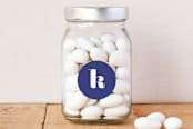 "Bold Initial" - Custom Stickers in Bluebird by kelli hall - Front