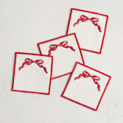 "Gibson" - Coasters in Merry by Pati Cascino - Coasters, Set of 4