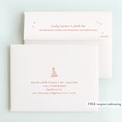 "Pizza Party Hat" - Children's Birthday Party Thank You Cards in Coral by Lauren Chism - FREE Recipient Addressing