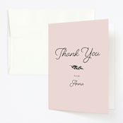 "Garden Party Joy" - Children's Birthday Party Thank You Cards in Rouge by frances mathys - Front