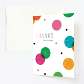 "Colorful Confetti" - Children's Birthday Party Thank You Cards in Funfetti by Robert and Stella - Front