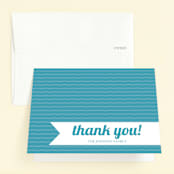 "12 Months" - Children's Birthday Party Thank You Cards in Light Slate by Katie Speelman - Front