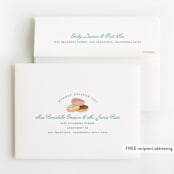 "Everyone Loves Donuts" - Children's Birthday Party Thank You Cards in Neptune by Kerry Doyle - FREE Recipient Addressing