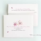 "In The Garden" - Children's Birthday Party Thank You Cards in Petal by Kristie Kern - FREE Recipient Addressing