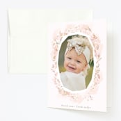 "kiddies crown" - Children's Birthday Party Thank You Cards in Blush by Phrosné Barwood - Front