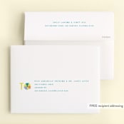 "Animal Pool Party" - Children's Birthday Party Thank You Cards in Wave by Lori Wemple - FREE Recipient Addressing