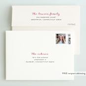 "Confetti Fun" - Children's Birthday Party Thank You Cards in Hot Pink by Pretty Girl Designs - FREE Recipient Addressing