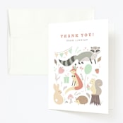 "tartletta" - Children's Birthday Party Thank You Cards in Mint by chocomocacino - Front