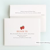 "Whole Brunch" - Children's Birthday Party Thank You Cards in Strawberry Yogurt by Erica Krystek - FREE Recipient Addressing