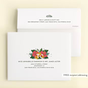 "Festive One" - Children's Birthday Party Thank You Cards in Evergreen by Joanne James - FREE Recipient Addressing