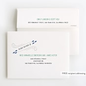 "Sail Away" - Children's Birthday Party Thank You Cards in Deep Sea by Creo Study - FREE Recipient Addressing