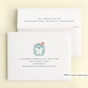 "yeti" - Children's Birthday Party Thank You Cards in Frost by Lori Wemple - FREE Recipient Addressing