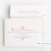 "Fairytale Princess" - Children's Birthday Party Thank You Cards in Rose by Karidy Walker - FREE Recipient Addressing