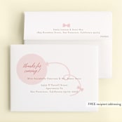 "floral balloon" - Children's Birthday Party Thank You Cards in Bubblegum by Phrosné Barwood - FREE Recipient Addressing