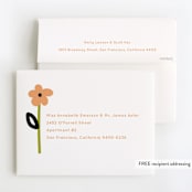"Flower Cake" - Children's Birthday Party Thank You Cards in Lime by Baumbirdy - FREE Recipient Addressing