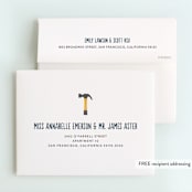 "Tool Pocket" - Children's Birthday Party Thank You Cards in Denim by Erica Krystek - FREE Recipient Addressing