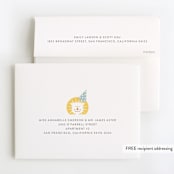 "Wild One" - Children's Birthday Party Thank You Cards in Dandelion by Lisa Cersovsky - FREE Recipient Addressing