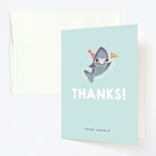 "Snappy Birthday" - Children's Birthday Party Thank You Cards in Ocean by Itsy Belle Studio - Front