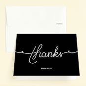 "Lettered Celebration" - Children's Birthday Party Thank You Cards in Cloud by Lehan Veenker - Front