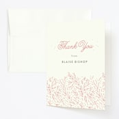 "floral five" - Children's Birthday Party Thank You Cards in Petal by Anastasia Makarova - Front