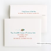 "Around the Sun" - Children's Birthday Party Thank You Cards in Midnight by Cat Caudillo - FREE Recipient Addressing