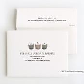 "Three Little Kittens" - Children's Birthday Party Thank You Cards in Blush by Olivia Raufman - FREE Recipient Addressing