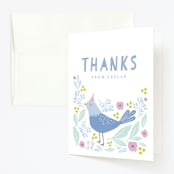 "tweet tweet so sweet" - Children's Birthday Party Thank You Cards in Bluebird by Karidy Walker - Front