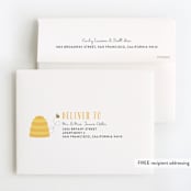 "Bee Day Party" - Children's Birthday Party Thank You Cards in Sunflower by Chasity Smith - FREE Recipient Addressing