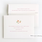 "sleeping beauty" - Children's Birthday Party Thank You Cards in Melon by Lori Wemple - FREE Recipient Addressing