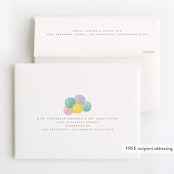 "Giraffe and Balloons" - Children's Birthday Party Thank You Cards in Blush by iamtanya - FREE Recipient Addressing