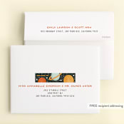 "Blast Off" - Children's Birthday Party Thank You Cards in Moon by Michelle Taylor - FREE Recipient Addressing