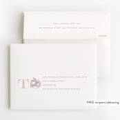 "Little Bunny Birthday" - Children's Birthday Party Thank You Cards in Blush by Lori Wemple - FREE Recipient Addressing