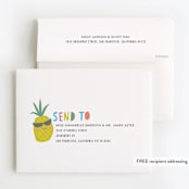 "Party like a pineapple" - Children's Birthday Party Thank You Cards in Blue Hawaiian by Karidy Walker - FREE Recipient Addressing