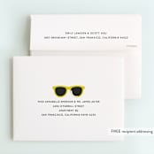 "Birthday Shades" - Children's Birthday Party Thank You Cards in Sunshine by Baumbirdy - FREE Recipient Addressing