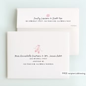 "Ballet Toes" - Children's Birthday Party Thank You Cards in Mist by peetie design - FREE Recipient Addressing
