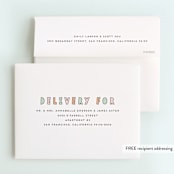 "Party Together" - Children's Birthday Party Thank You Cards in Mist by Jennifer Postorino - FREE Recipient Addressing