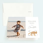 "pencil sketch" - Children's Birthday Party Thank You Cards in Autumn by Anastasia Makarova - Front