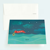 "pARRRty!" - Children's Birthday Party Thank You Cards in Ocean by Lori Wemple - Front