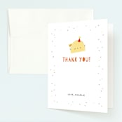 "1st Fiesta" - Children's Birthday Party Thank You Cards in Spicy by Itsy Belle Studio - Front