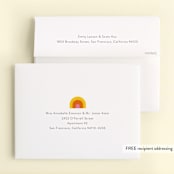 "One" - Children's Birthday Party Thank You Cards in Sunshine by Lori Wemple - FREE Recipient Addressing