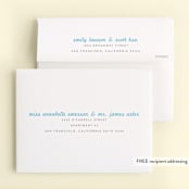 "We Survived Year One" - Children's Birthday Party Thank You Cards in Sky by Carolyn MacLaren - FREE Recipient Addressing