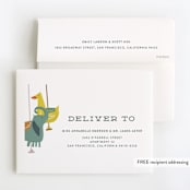 "The magic one" - Children's Birthday Party Thank You Cards in Pistachio by Ana de Sousa - FREE Recipient Addressing
