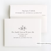 "Wintery" - Children's Birthday Party Thank You Cards in Frost by JeAnna Casper - FREE Recipient Addressing