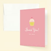 "Sweet Treat" - Children's Birthday Party Thank You Cards in Cotton Candy by Shannon Hays - Front