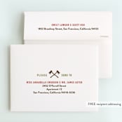 "Timber!" - Children's Birthday Party Thank You Cards in Barn by Paper Sun Studio - FREE Recipient Addressing