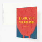 "Calling All Monsters" - Children's Birthday Party Thank You Cards in Deep Sea by Nicole Winn - Front