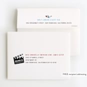 "Anaglyph 3D" - Children's Birthday Party Thank You Cards in Obsidian by Felix Grapes - FREE Recipient Addressing