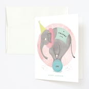 "ellie fun" - Children's Birthday Party Thank You Cards in Dreamy by Creo Study - Front