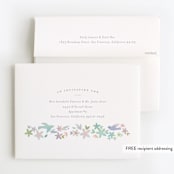 "Woodland" - Children's Birthday Party Thank You Cards in Dusk by Lori Wemple - FREE Recipient Addressing